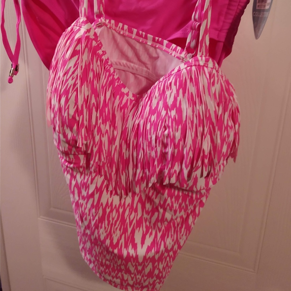 2 piece tankini w/fringe